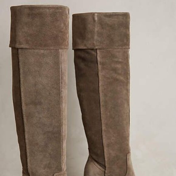 Sigerson Morrison NEW Boots Over-The-Knee Cuffed Tall Heel Suede Women's 11 - Picture 7 of 17